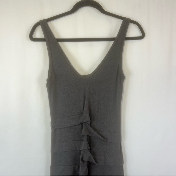 Marste Ruched Dubai ruched bodycon tank top Black Bodycon with Slit 4-6 Gray - Picture 11 of 14